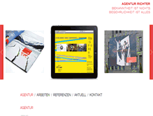 Tablet Screenshot of agentur-richter.com